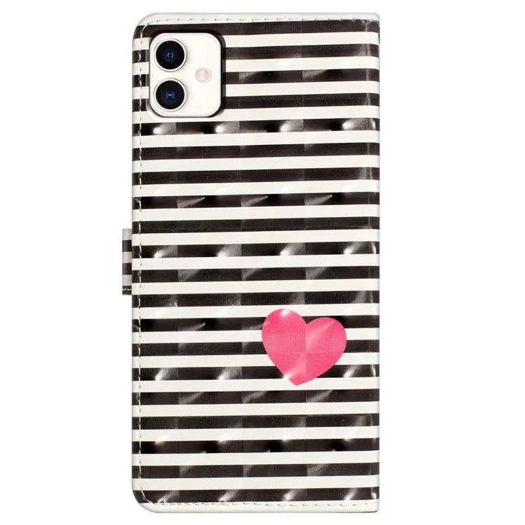 For Samsung Galaxy A04e 4G Case PU Leather 3D Pattern Stand Flip Phone Cover