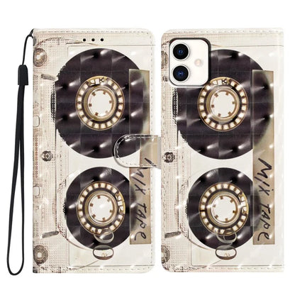For Samsung Galaxy A04e 4G Case PU Leather 3D Pattern Stand Flip Phone Cover