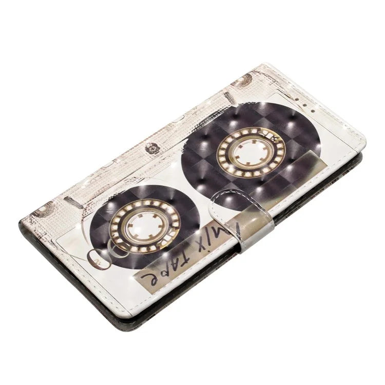 For Samsung Galaxy A04e 4G Case PU Leather 3D Pattern Stand Flip Phone Cover
