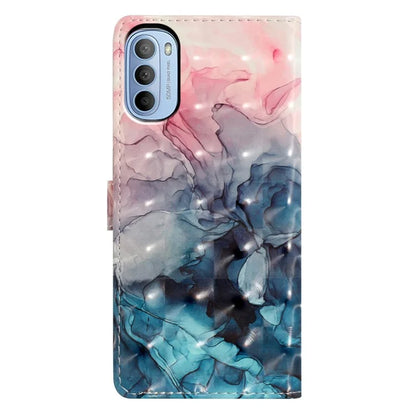 For Motorola Moto G52 4G Case PU Leather 3D Pattern Flip Shockproof Phone Cover