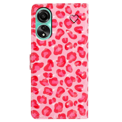 For Oppo A78 4G Case PU Leather Magnetic Closure 3D Pattern Phone Cover