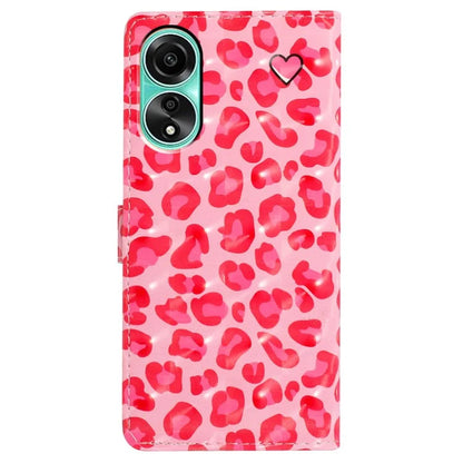 For Oppo A58 4G Case 3D Pattern PU Leather Flip Protective Phone Cover