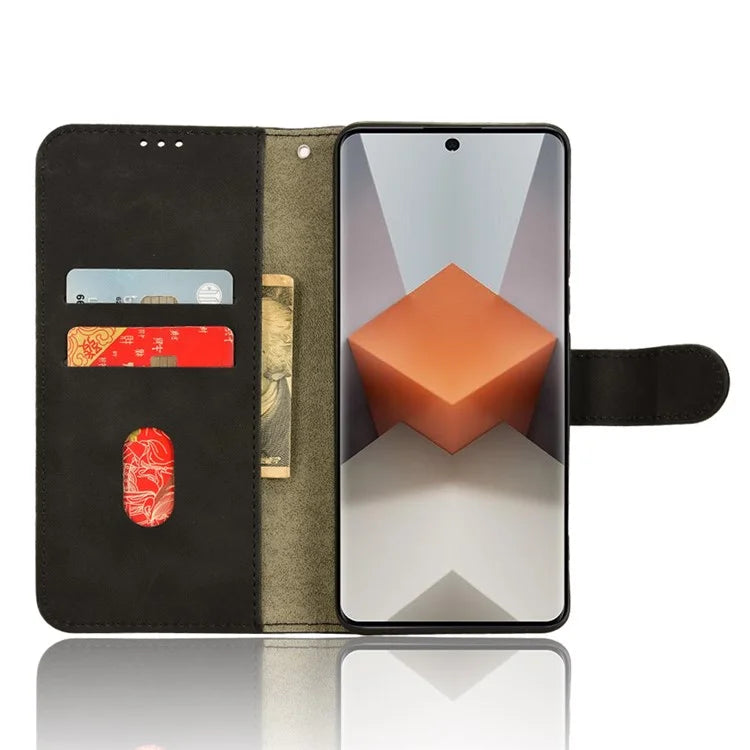 For Xiaomi Redmi Note 13 Pro+ 5G Case Skin-touch Leather Phone Cover