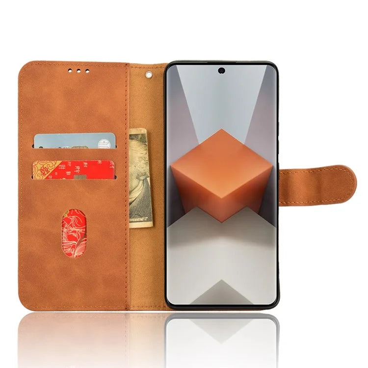 For Xiaomi Redmi Note 13 Pro+ 5G Case Skin-touch Leather Phone Cover