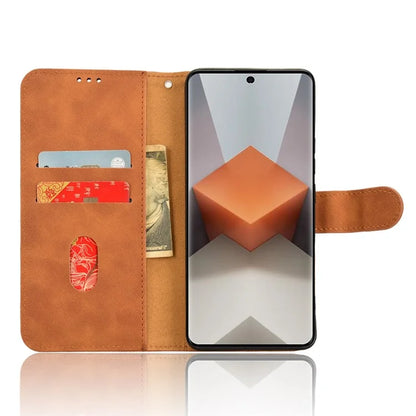 For Xiaomi Redmi Note 13 Pro+ 5G Case Skin-touch Leather Phone Cover