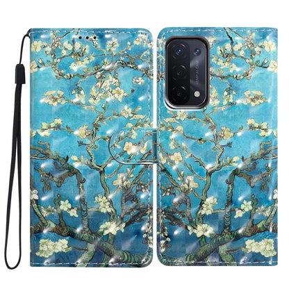 For Oppo A54 5G / A74 5G / A93 5G Case PU Leather 3D Pattern Wallet Phone Cover