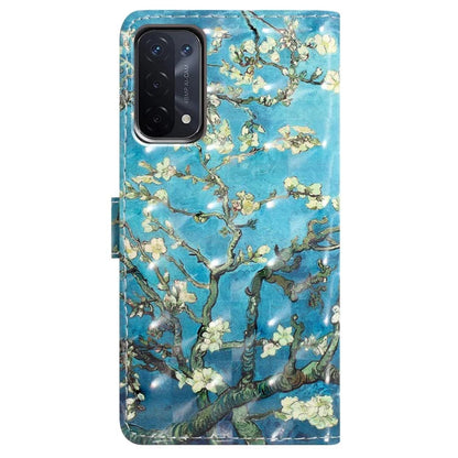 For Oppo A54 5G / A74 5G / A93 5G Case PU Leather 3D Pattern Wallet Phone Cover