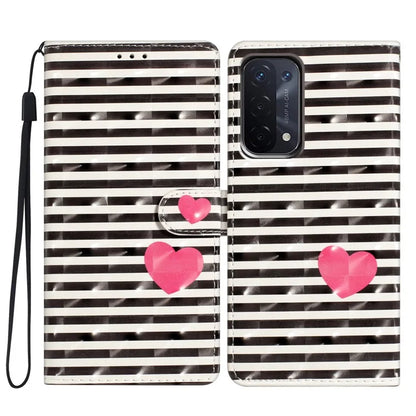 For Oppo A54 5G / A74 5G / A93 5G Case PU Leather 3D Pattern Wallet Phone Cover