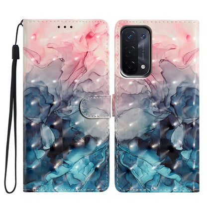 For Oppo A54 5G / A74 5G / A93 5G Case PU Leather 3D Pattern Wallet Phone Cover