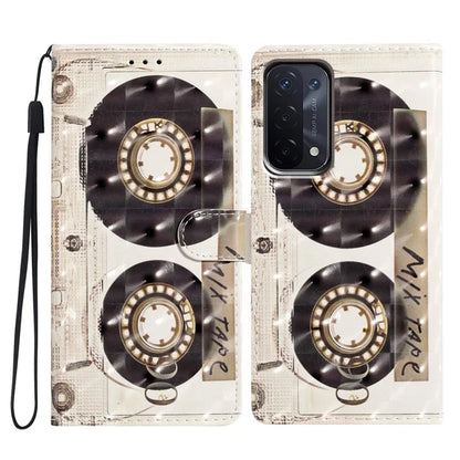 For Oppo A54 5G / A74 5G / A93 5G Case PU Leather 3D Pattern Wallet Phone Cover