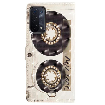 For Oppo A54 5G / A74 5G / A93 5G Case PU Leather 3D Pattern Wallet Phone Cover