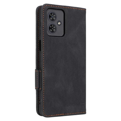For Motorola Moto G54 5G Case PU Leather Wallet Hardware Decor Cover