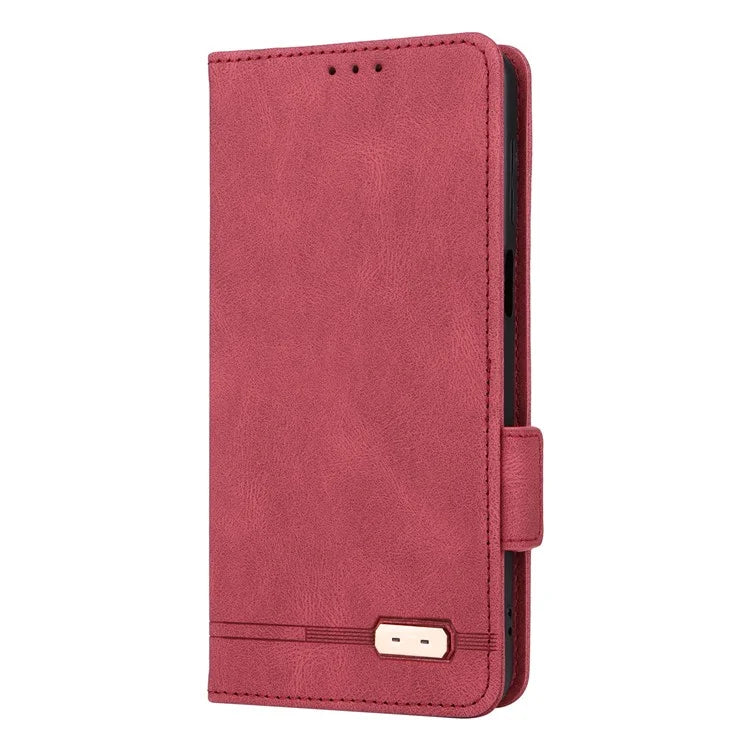 For Motorola Moto G54 5G Case PU Leather Wallet Hardware Decor Cover