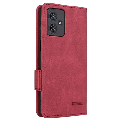 For Motorola Moto G54 5G Case PU Leather Wallet Hardware Decor Cover