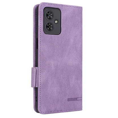 For Motorola Moto G54 5G Case PU Leather Wallet Hardware Decor Cover