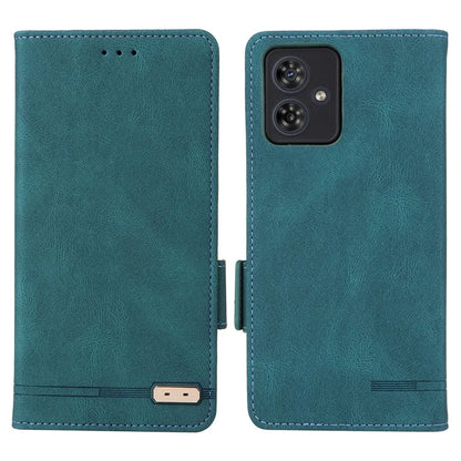 For Motorola Moto G54 5G Case PU Leather Wallet Hardware Decor Cover
