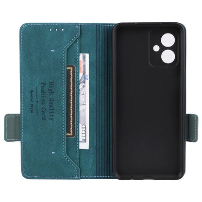 For Motorola Moto G54 5G Case PU Leather Wallet Hardware Decor Cover