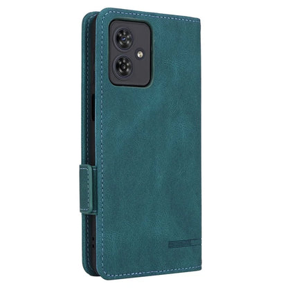 For Motorola Moto G54 5G Case PU Leather Wallet Hardware Decor Cover