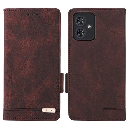 For Motorola Moto G54 5G Case PU Leather Wallet Hardware Decor Cover