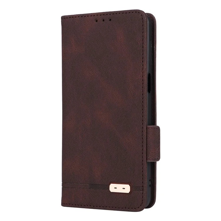 For Motorola Moto G54 5G Case PU Leather Wallet Hardware Decor Cover