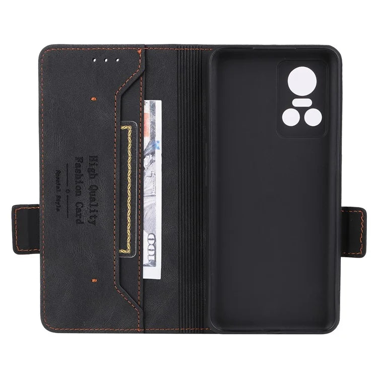 For Realme GT Neo 3 5G Case Hardware Decor Magnetic Clasp Leather Cover