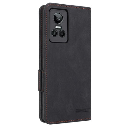 For Realme GT Neo 3 5G Case Hardware Decor Magnetic Clasp Leather Cover