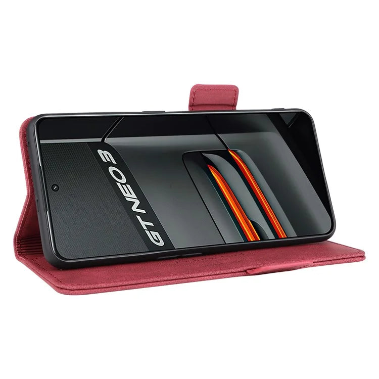 For Realme GT Neo 3 5G Case Hardware Decor Magnetic Clasp Leather Cover