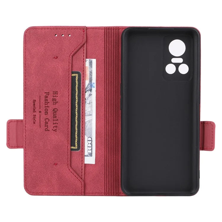 For Realme GT Neo 3 5G Case Hardware Decor Magnetic Clasp Leather Cover
