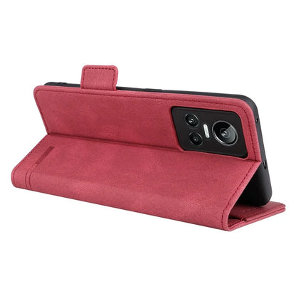 For Realme GT Neo 3 5G Case Hardware Decor Magnetic Clasp Leather Cover