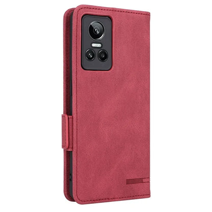 For Realme GT Neo 3 5G Case Hardware Decor Magnetic Clasp Leather Cover