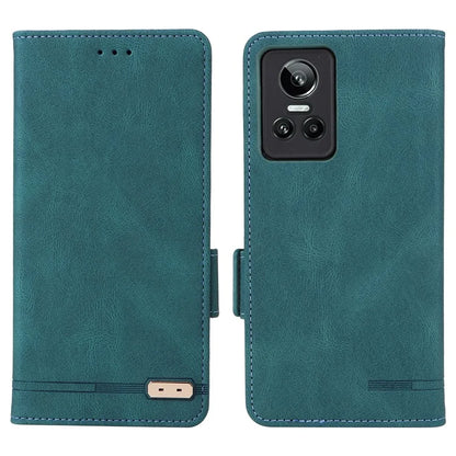 For Realme GT Neo 3 5G Case Hardware Decor Magnetic Clasp Leather Cover