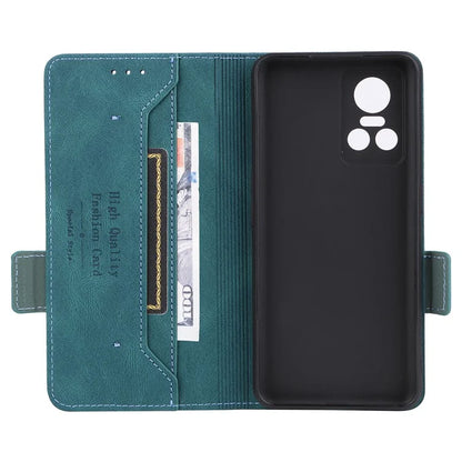 For Realme GT Neo 3 5G Case Hardware Decor Magnetic Clasp Leather Cover