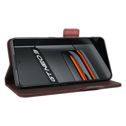 For Realme GT Neo 3 5G Case Hardware Decor Magnetic Clasp Leather Cover