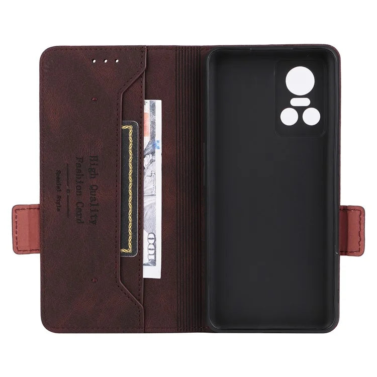 For Realme GT Neo 3 5G Case Hardware Decor Magnetic Clasp Leather Cover