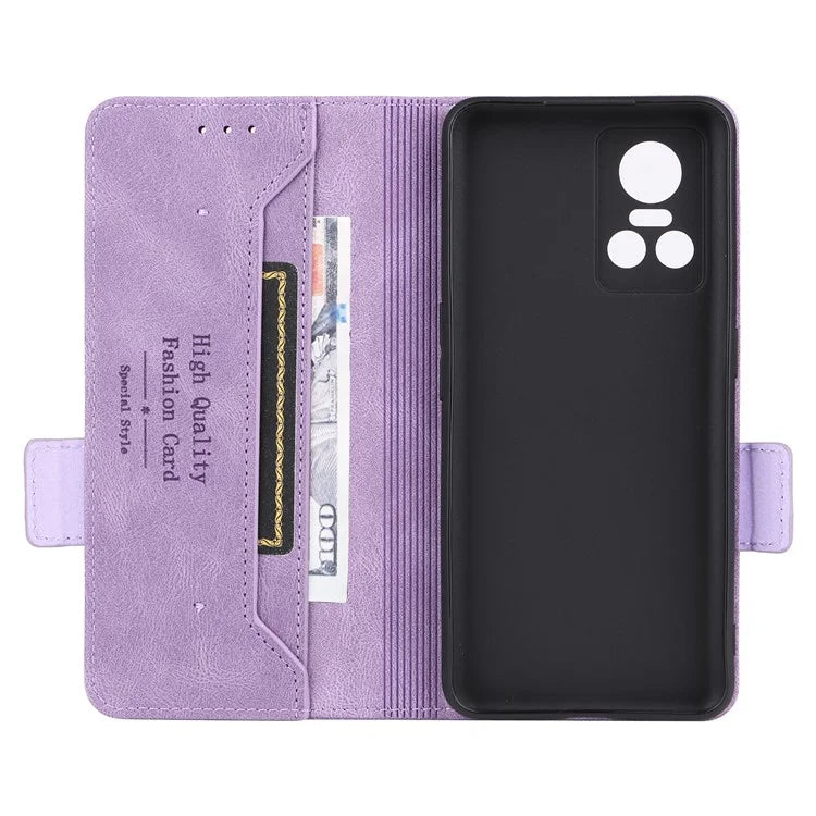 For Realme GT Neo 3 5G Case Hardware Decor Magnetic Clasp Leather Cover