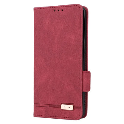 For Motorola Edge 40 Neo 5G Case PU Leather Wallet Cover with Hardware Decor