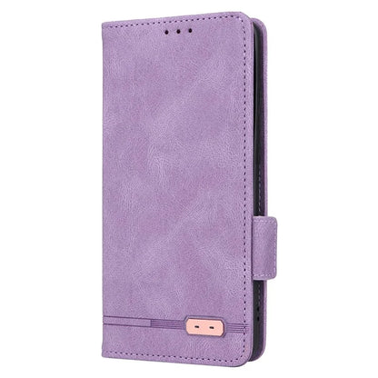 For Motorola Edge 40 Neo 5G Case PU Leather Wallet Cover with Hardware Decor