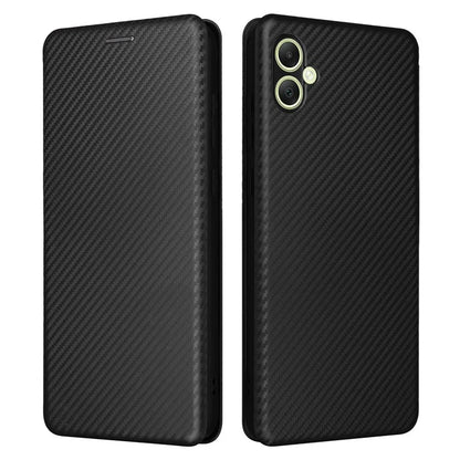 For Samsung Galaxy A05 4G Case Carbon Fiber Texture Leather Phone Cover