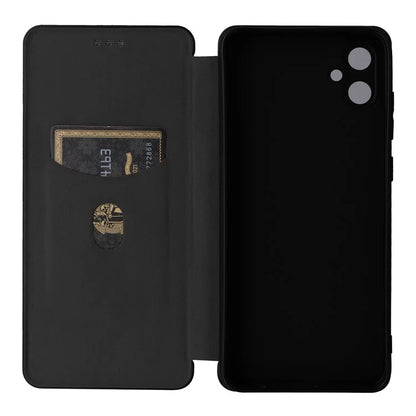 For Samsung Galaxy A05 4G Case Carbon Fiber Texture Leather Phone Cover