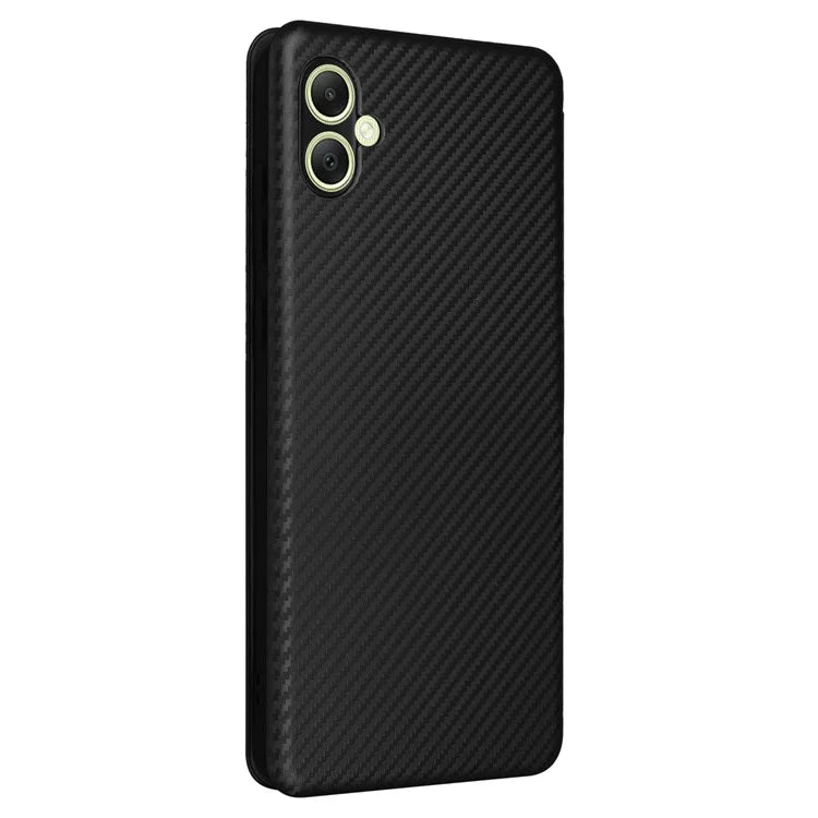 For Samsung Galaxy A05 4G Case Carbon Fiber Texture Leather Phone Cover