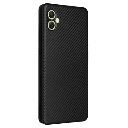 For Samsung Galaxy A05 4G Case Carbon Fiber Texture Leather Phone Cover