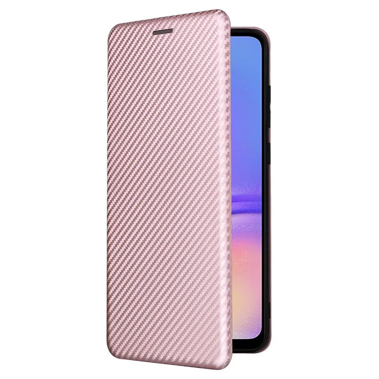 For Samsung Galaxy A05 4G Case Carbon Fiber Texture Leather Phone Cover