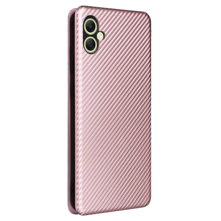For Samsung Galaxy A05 4G Case Carbon Fiber Texture Leather Phone Cover