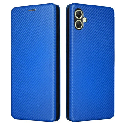 For Samsung Galaxy A05 4G Case Carbon Fiber Texture Leather Phone Cover