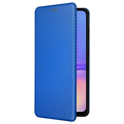For Samsung Galaxy A05 4G Case Carbon Fiber Texture Leather Phone Cover