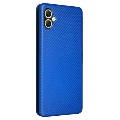 For Samsung Galaxy A05 4G Case Carbon Fiber Texture Leather Phone Cover