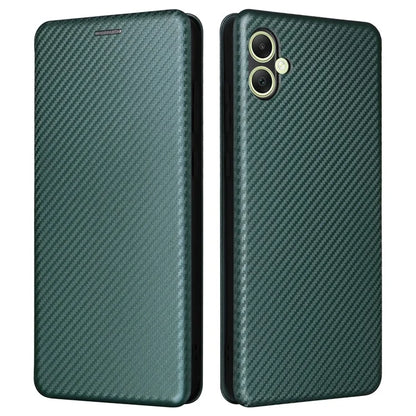 For Samsung Galaxy A05 4G Case Carbon Fiber Texture Leather Phone Cover
