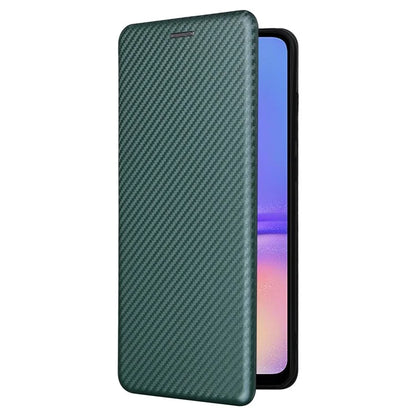 For Samsung Galaxy A05 4G Case Carbon Fiber Texture Leather Phone Cover