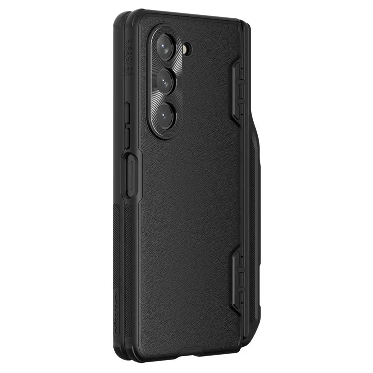 NILLKIN For Samsung Galaxy Z Fold5 5G W24 Case PU Leather Coated PC+TPU Phone Cover with Pen Slot