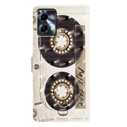 For Motorola Moto G53 5G Case Wallet Phone Cover with 3D Pattern Printing